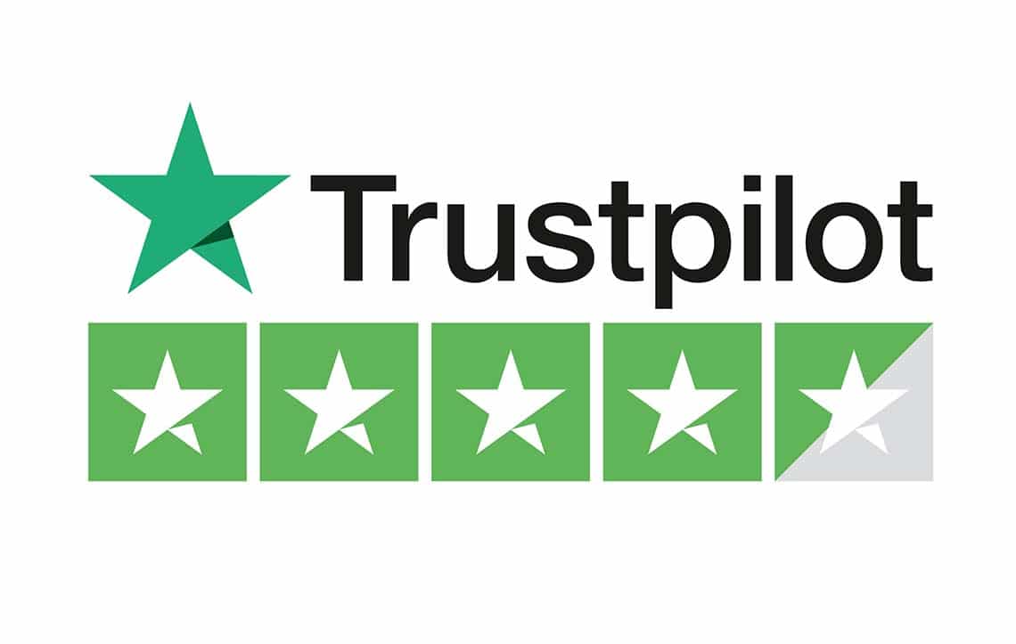 Trustpilot logo and stars